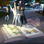 3D Street Art in Izmailovo Park, Moscow, Russia