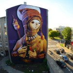 8 Galeria Urban Art Forms in Lodz, Poland. By Inti