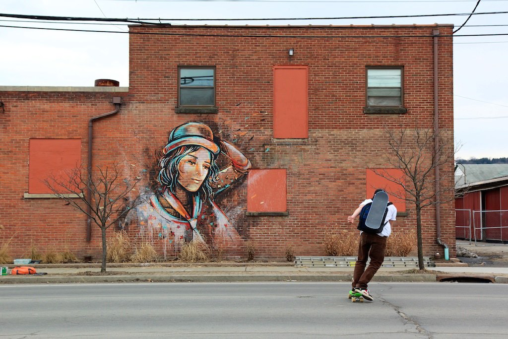 Street Art by Alice in Ithaca, New York, USA 1