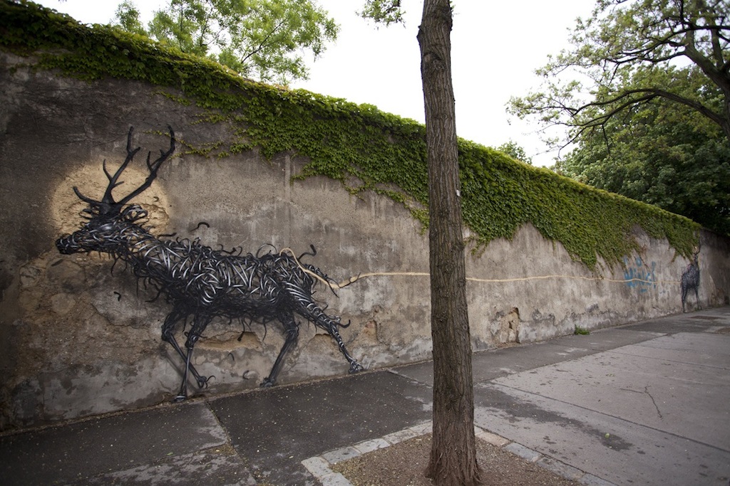 Street Art by DALeast -'一', In Vienna, Austria 4