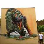 Street Art by Hopare in Orsay, France 1