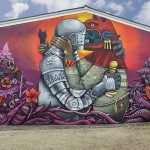 Street Art by Saner on Festival Cheminance in Fleury les-Aubrais, France