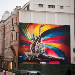 Mural by Kobra in Moscow