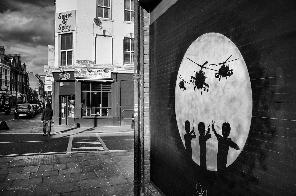 Street Art by Otto Schade (OSCH) in Brick Lane, London, England