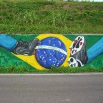 Street Art FIFA World Cup in Rio de Janeiro, Brazil 545643577456