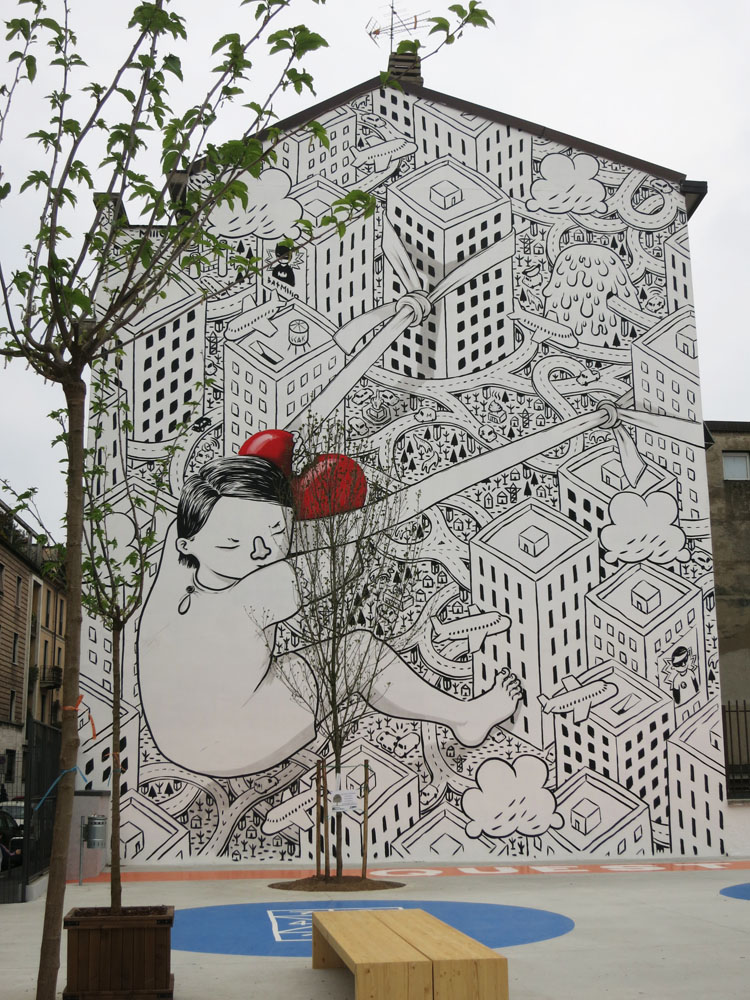 Street Art by Millo in Milano, Italy 1