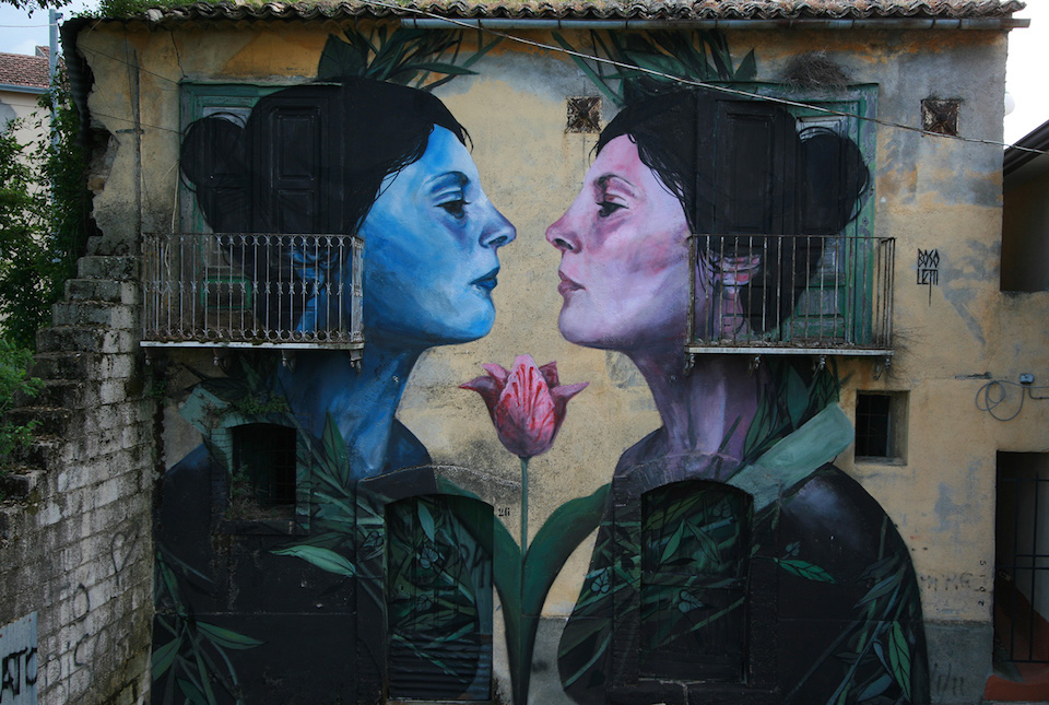 Street Art by Francisco Bosoletti in Bonito, Avellino, Italy 1