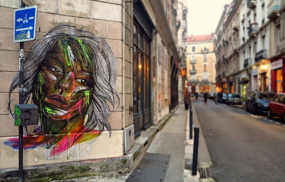 Street Art by Hopare in Grenoble, France 1