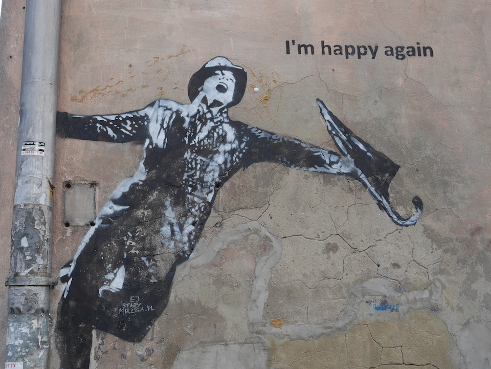 I´m happy again - Street Art in Krakow, Poland