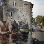 Mural by Borondo in Lodz, Poland 1