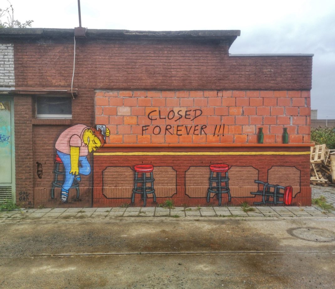 Closed forever - Street Art by Oakoak in at Estival in Gent, Belgium