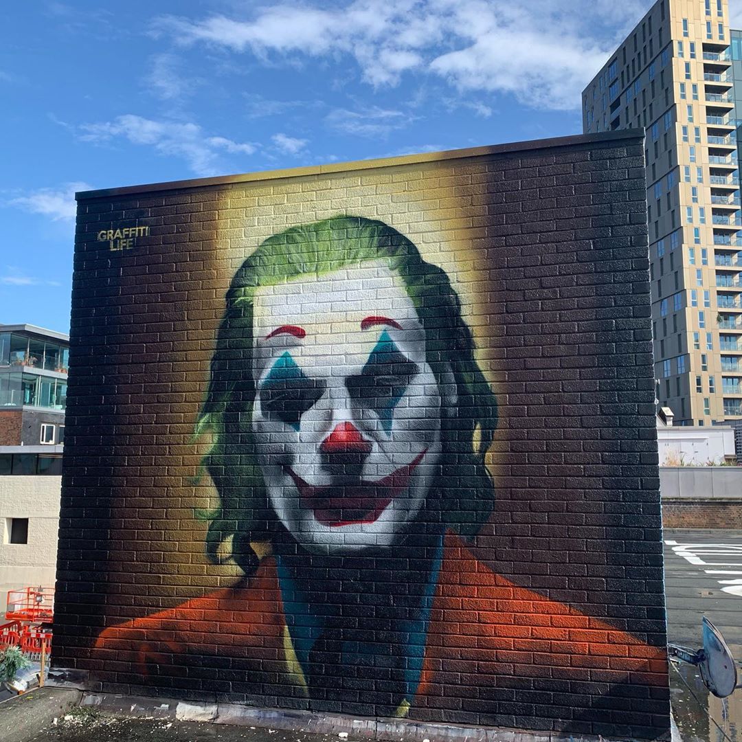 #Joker portrait - #StreetArt by #GRAFFITILIFE in #London, #England