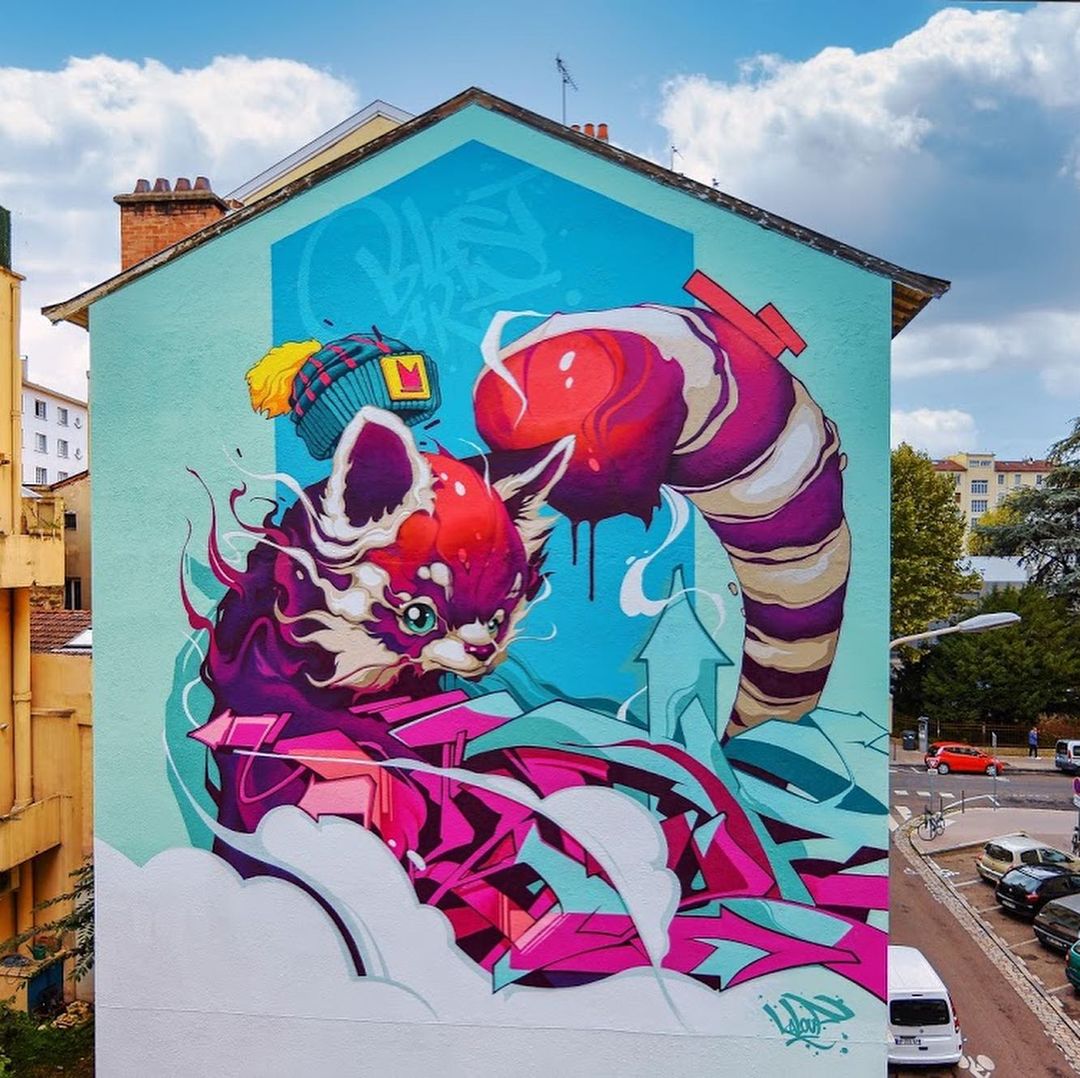 Mural by Kalouf in Lyon, France (5 photos) STREET ART UTOPIA