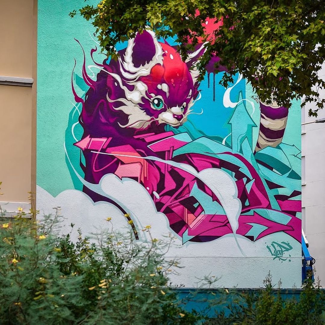 Mural by Kalouf in Lyon, France (5 photos) STREET ART UTOPIA