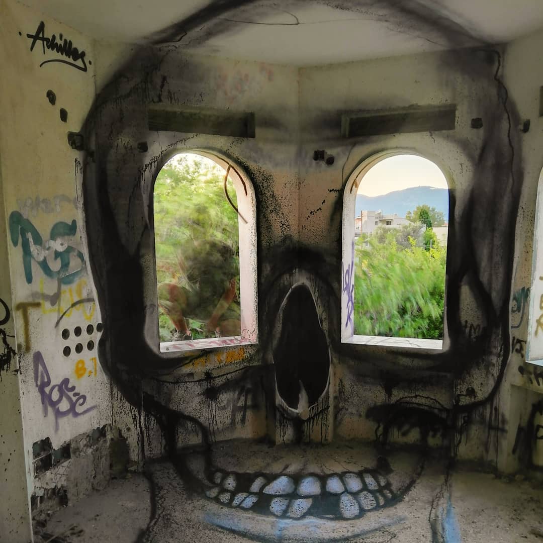 4 street artworks by Achilles in Athens, Greece