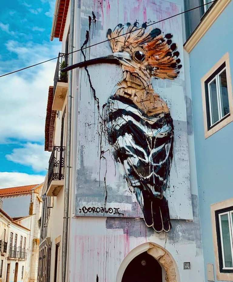 Poupa – Trash Art by BORDALO II in Santarém, Portugal | STREET ART UTOPIA