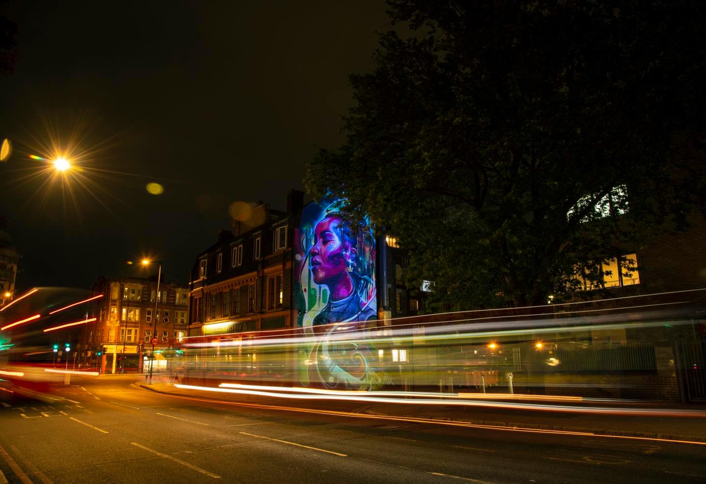 New Princess of Peckham (mural by MR CENZ in London) STREET ART UTOPIA