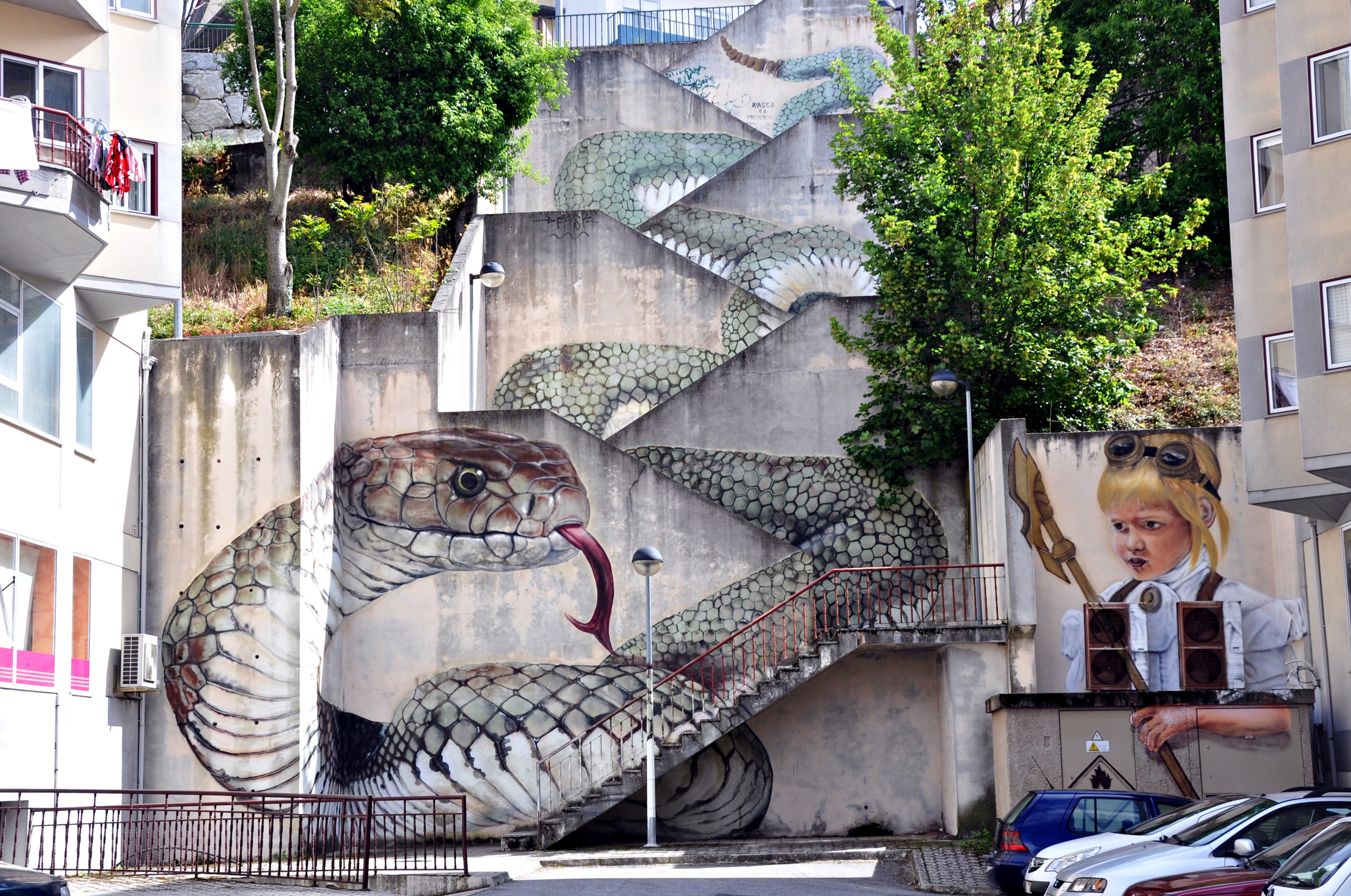 The Golden Legend – Snake Stairs by SFHIR in Guarda, Portugal