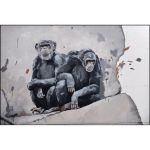 graffiti-mural-REPUBLIC-OF-MONKEY-HUMAN-BUSINESS-by-street-artist-WAR-in-Vannes-France-8
