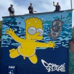 Street-Art-mural-of-the-cover-of-mucis-album-Nevermind-by-Nirvana-and-swiming-simpsons.-Graffiti-by-Tonk-The-Trooper-Johan-Ahlbom-YNZ-and-Mr.-Carl-4