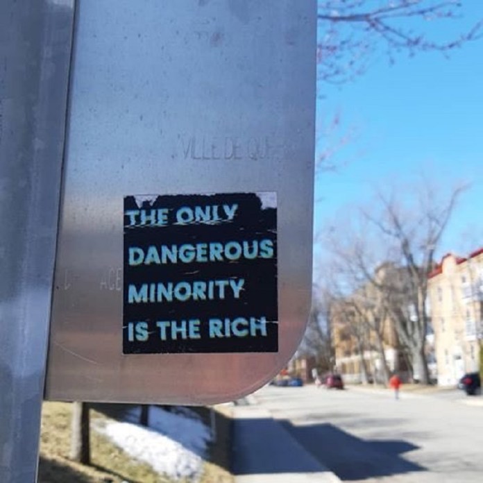 The only dangerous minority is the rich | STREET ART UTOPIA