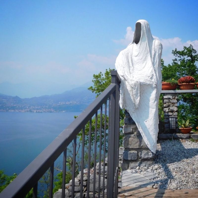 Ghost sculptures in the castle of Vezio, Italy (12 photos) STREET ART