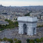 Right-now-the-Arc-de-Triomphe-in-Paris-is-completely-wrapped-up-in-paris-france-Christo-and-Jeanne-Claude-9