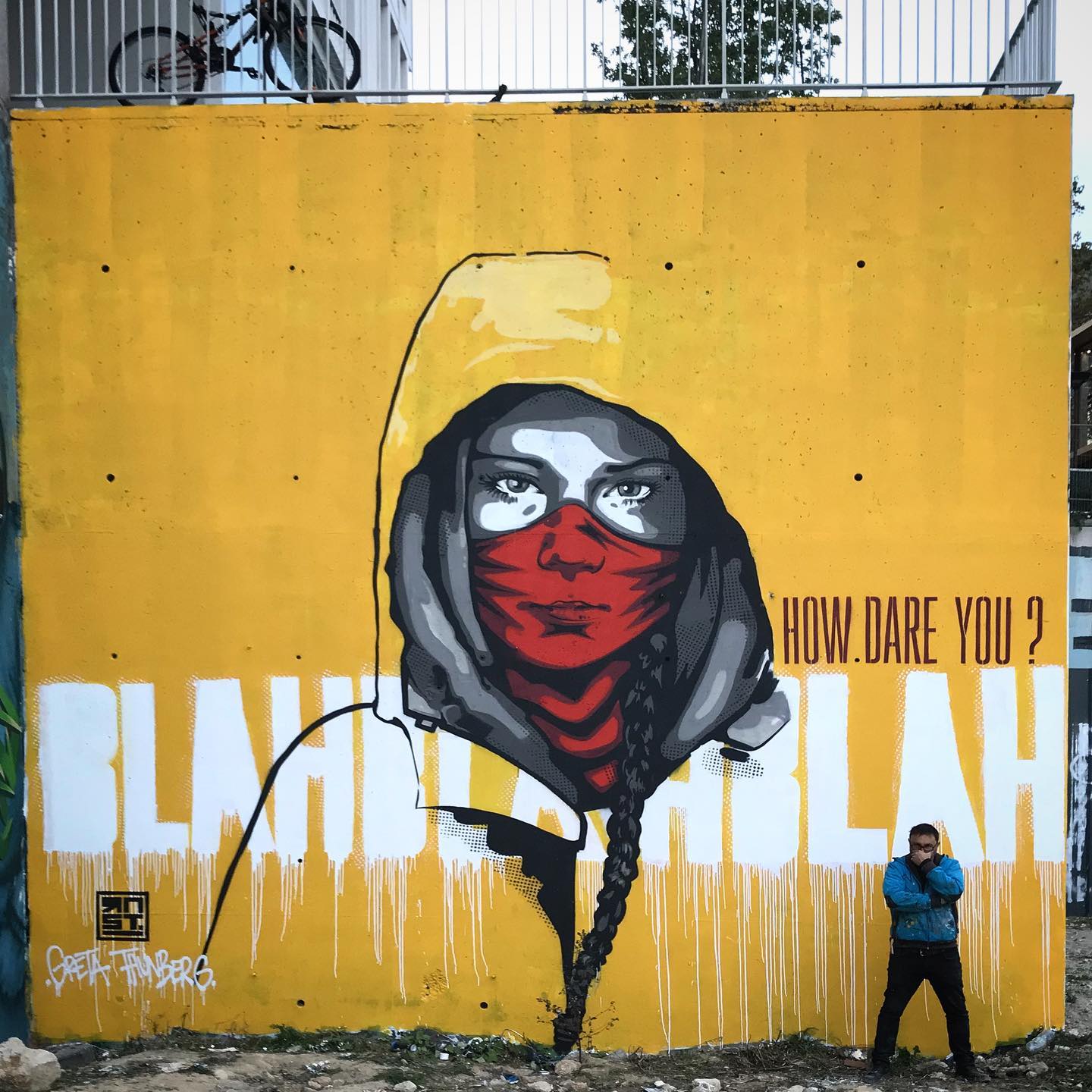 SAVE THE PLANET (RNST on Greta Thunberg in Paris)