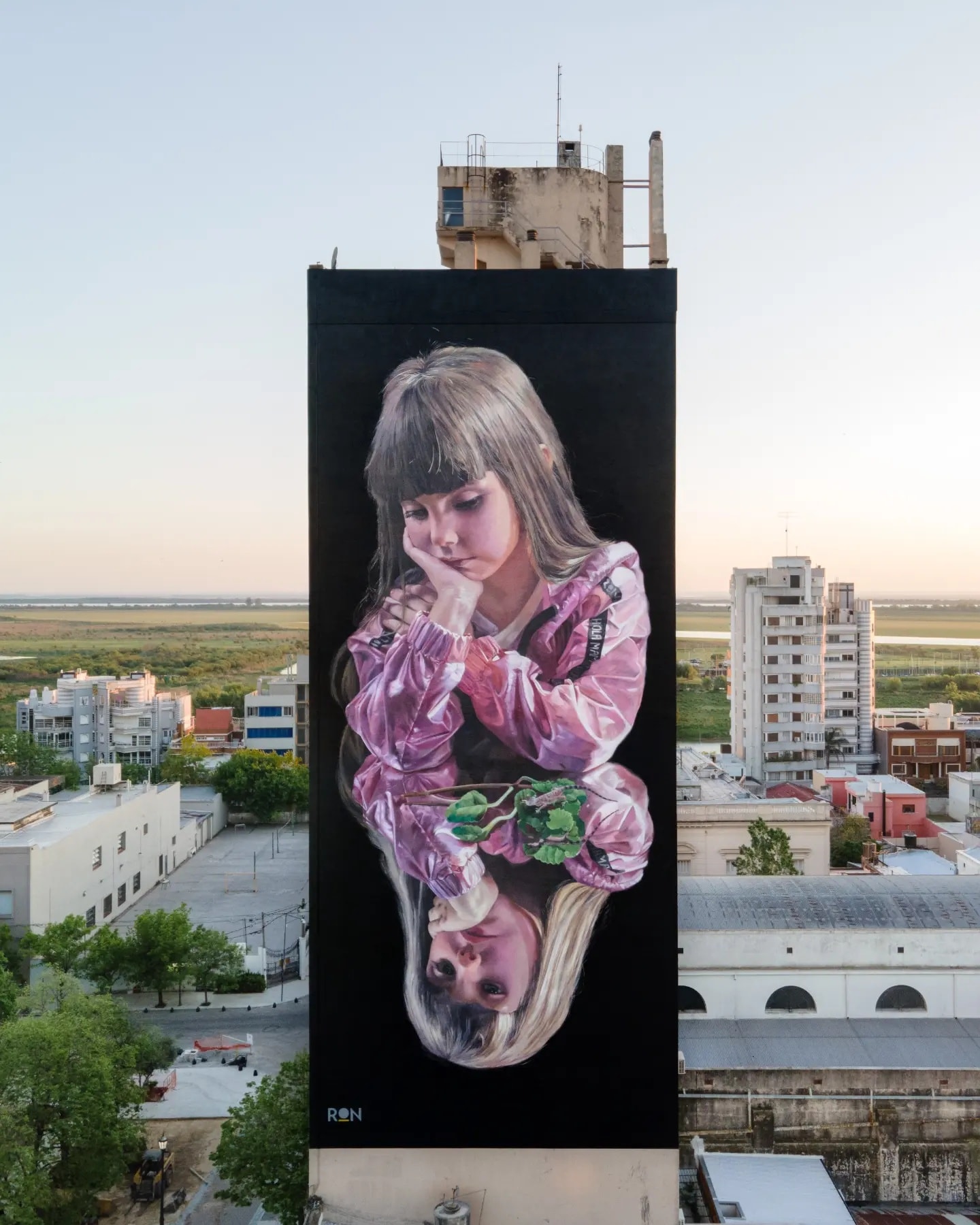 7 pics: Reflections – Huge mural by Martín Ron in Argentina