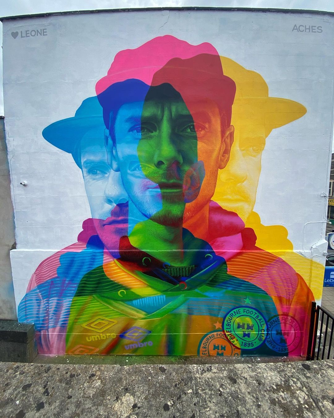 CMYK Mural by ACHES in Bristol, UK for UPFEST 2022