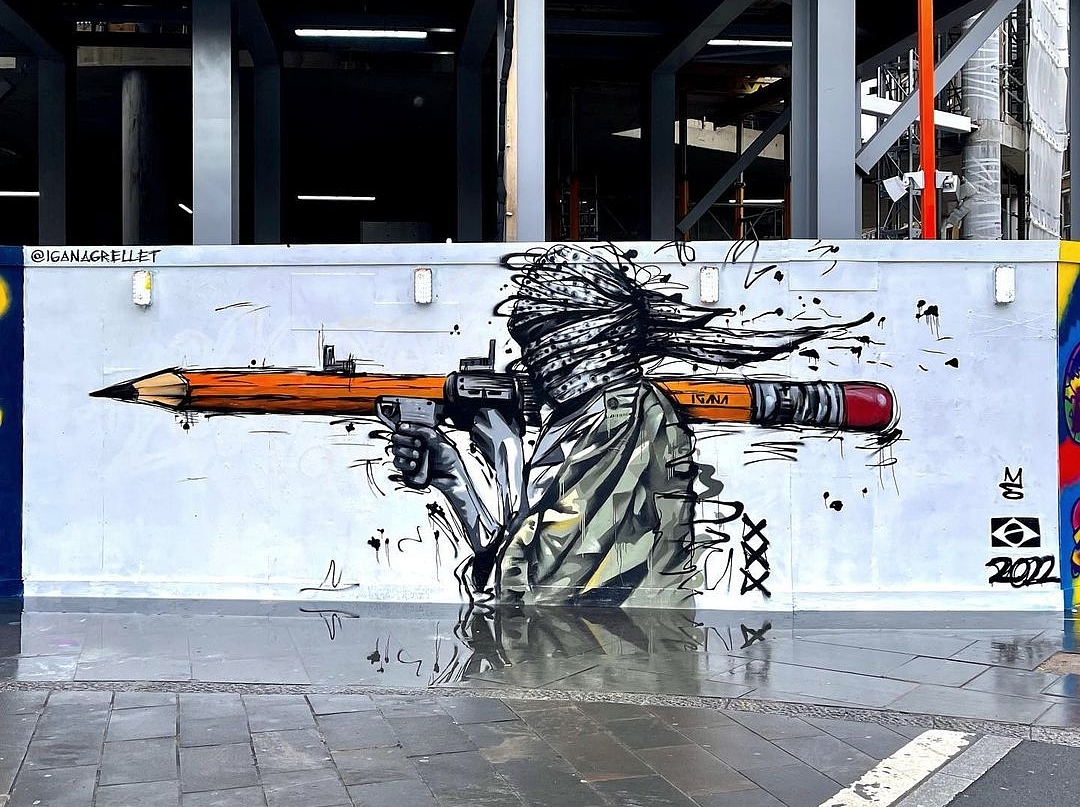 More powerful than… Mural by IGANA in London, UK