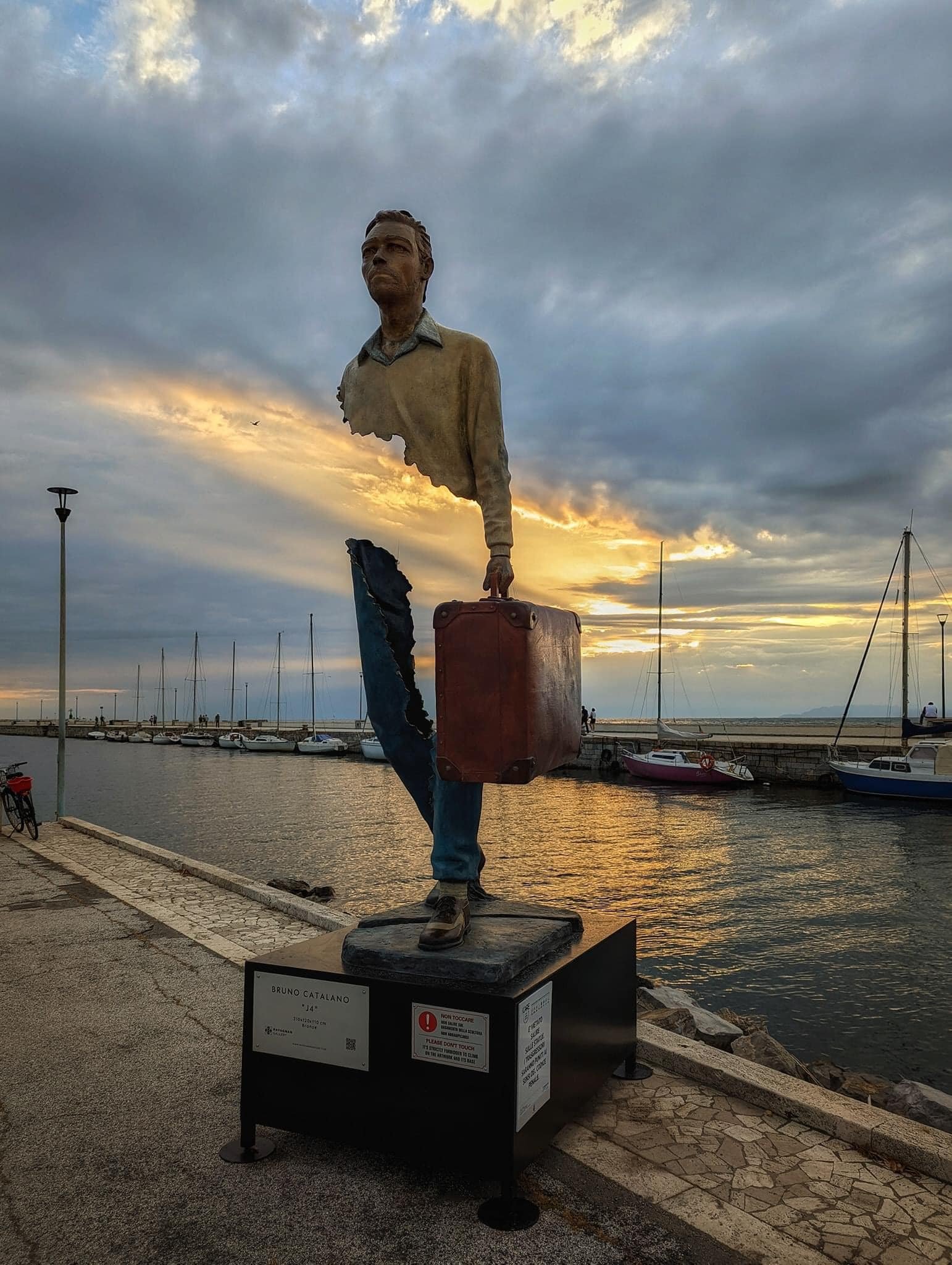 Bruno Catalano's Fragmented Travelers Visit the Amalfi Coast