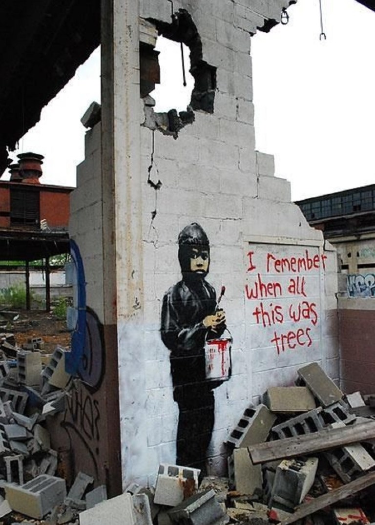 Exploring the Thought-Provoking Street Art of Banksy: “I remember when ...
