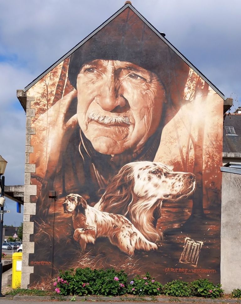 Mural by AÉRO in Allaire, France | STREET ART UTOPIA