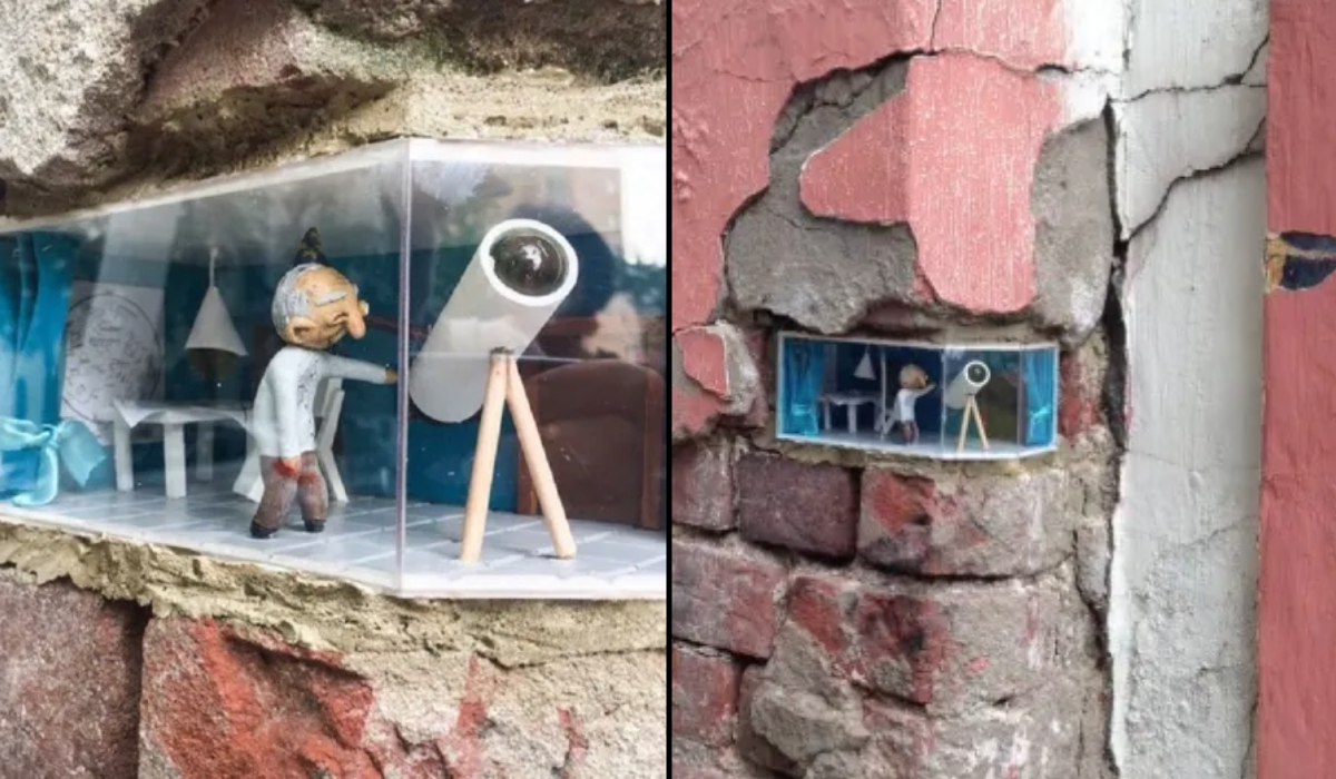 A Tiny Universe: Meet Ivan Sery’s Little man in the brick wall