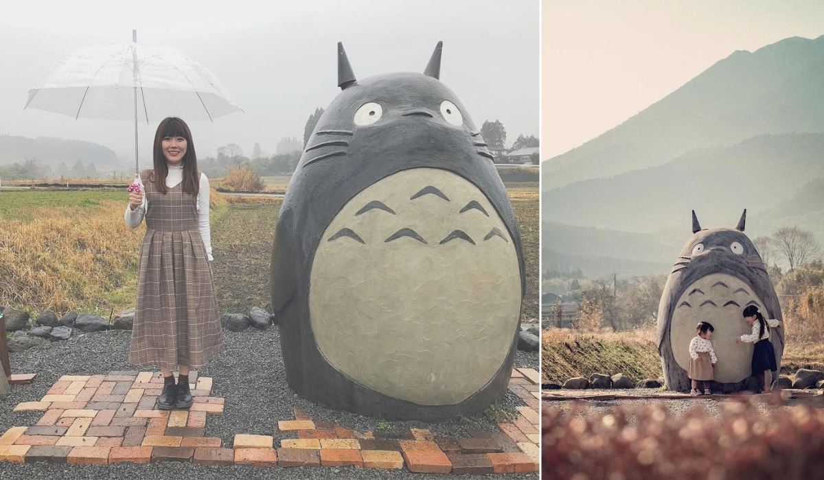 Grandparents Build Life-Size Totoro Bus Stop for Their Grandkids in Japan