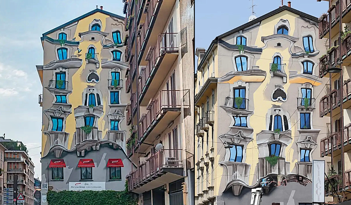 3D Mural in Milan Looks So Real!