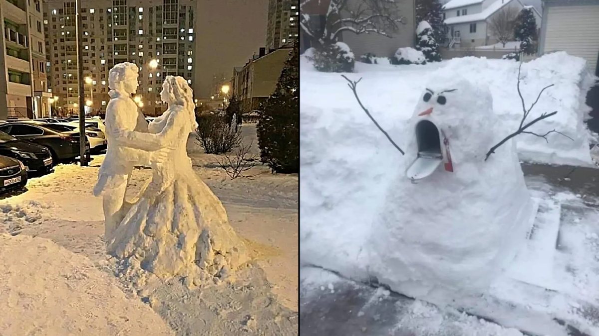 Cute And Crazy With Snow (8 Photos)