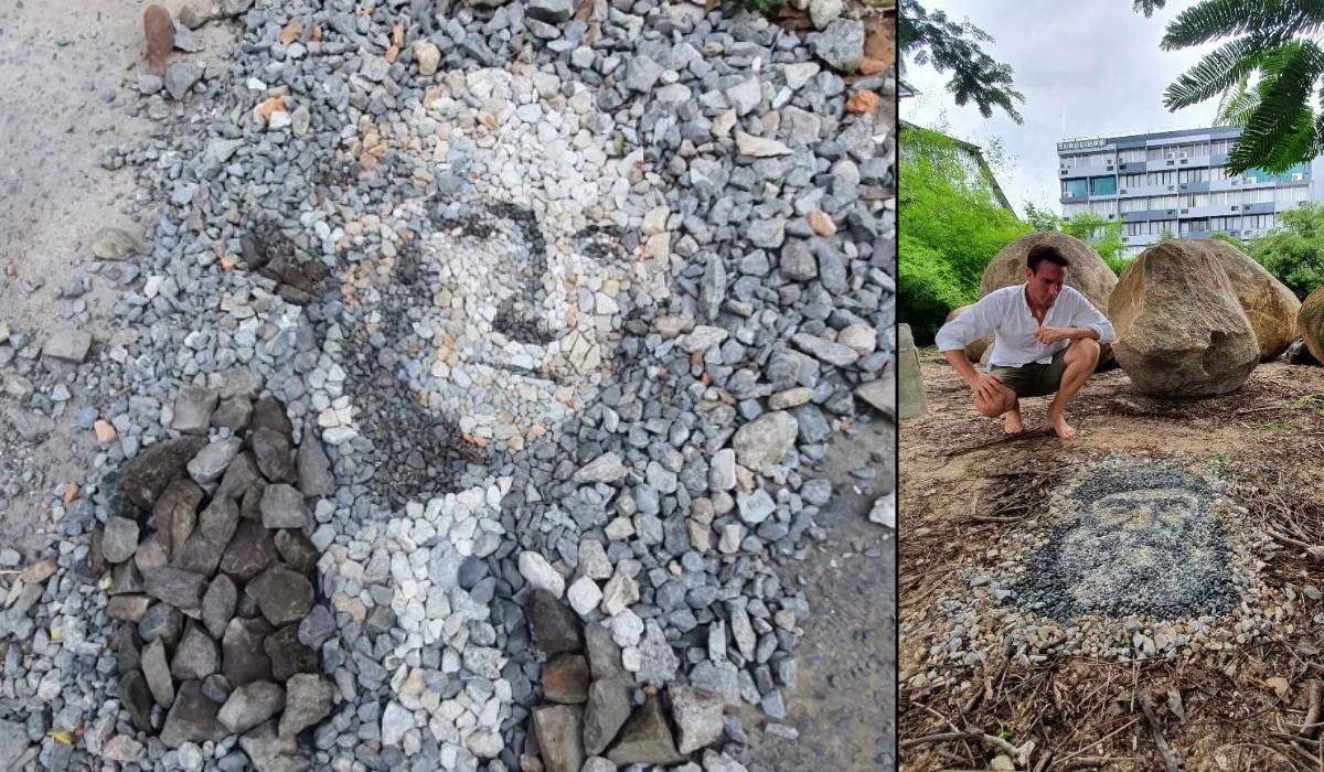 Stone by Stone: Justin Bateman’s Incredible Pebble Portraits in Thailand (12 Photos)