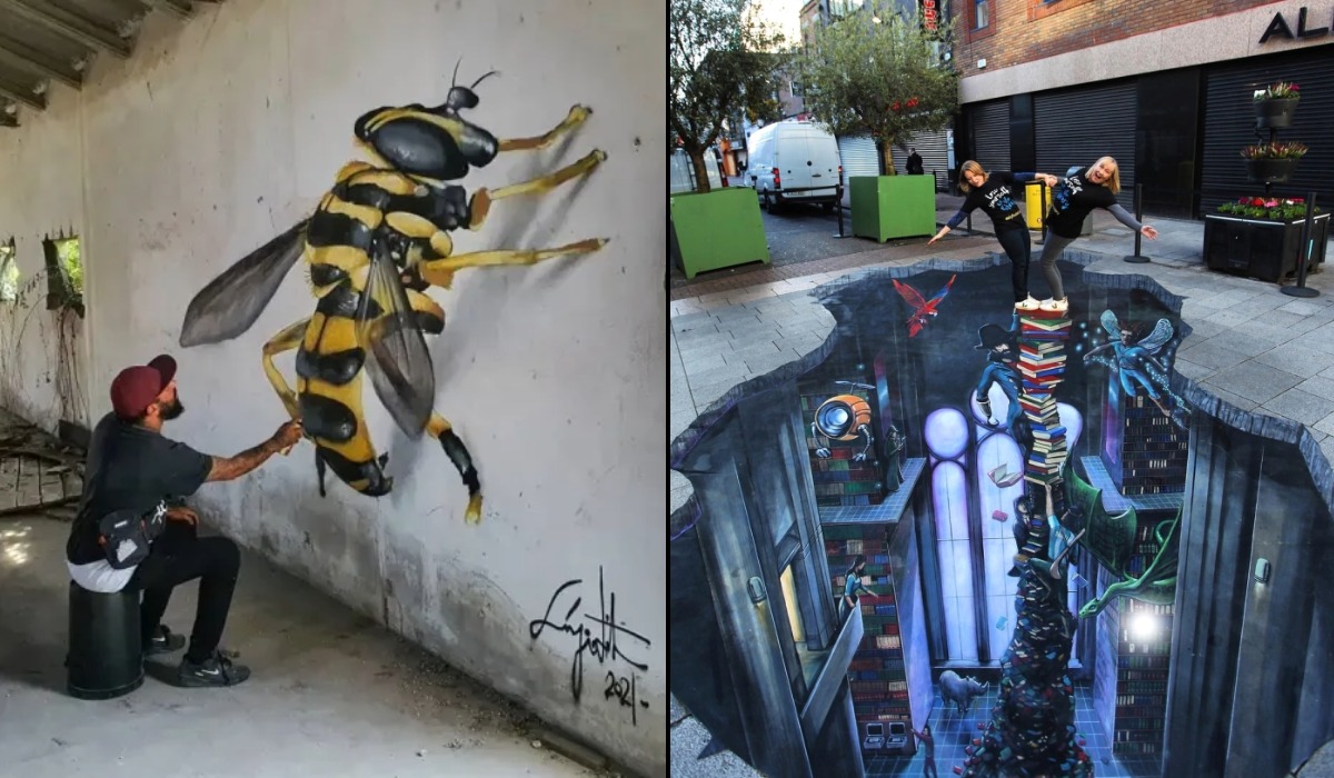 8 amazing 3D street art illusions that pop right off the pavement