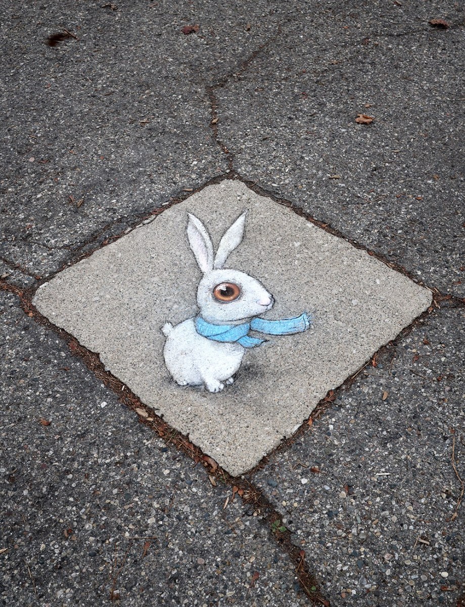 They Look Alive (19 Photos Of Art by David Zinn) - STREET ART UTOPIA