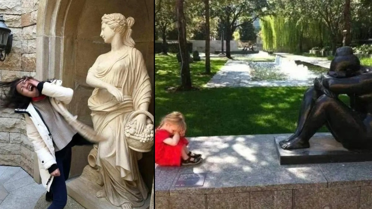 People Made Statues Looks Hilarious (12 Photos)